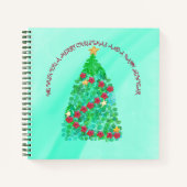 GEPERSONALISEERD WILLEN WE U EEN MERRY CHRISTMAS NOTITIEBOEK (Voorkant)