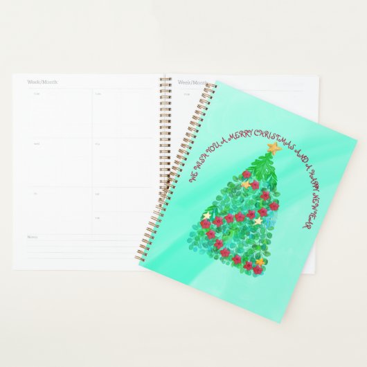 GEPERSONALISEERD WILLEN WE U EEN MERRY CHRISTMAS PLANNER (Display)