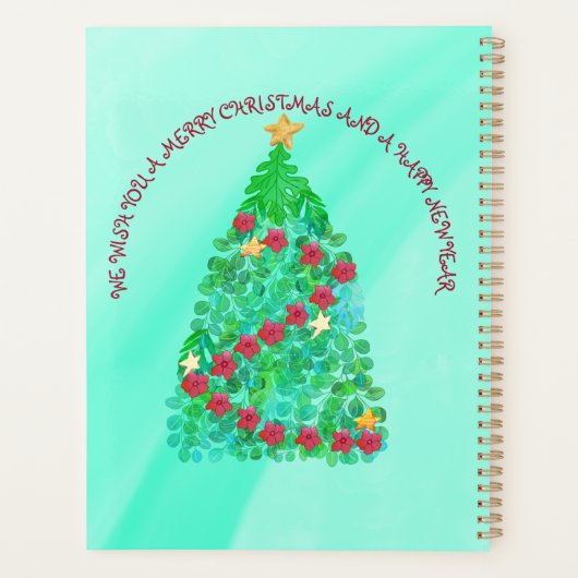 GEPERSONALISEERD WILLEN WE U EEN MERRY CHRISTMAS PLANNER (Achterkant)