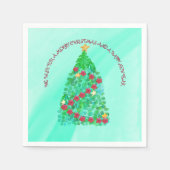 GEPERSONALISEERD WILLEN WE U EEN MERRY CHRISTMAS SERVET (Voorkant)