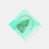 GEPERSONALISEERD WILLEN WE U EEN MERRY CHRISTMAS SERVET (Hoek)