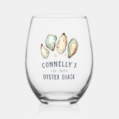 Gepersonaliseerd winkelbeestje wijnglas zonder voet (Voorkant)