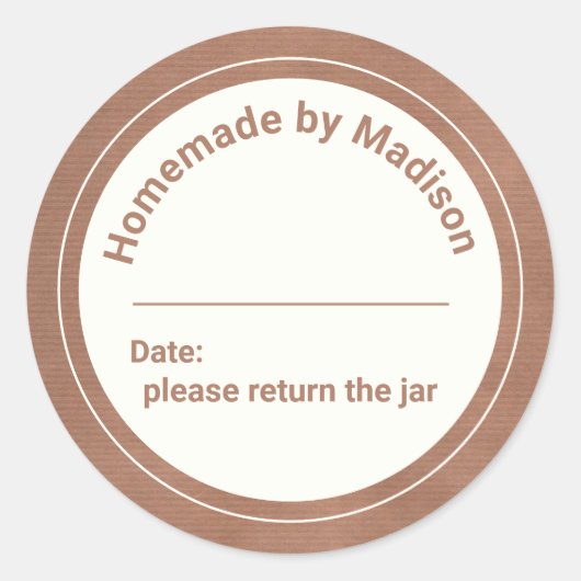 Gepersonaliseerd winkelwagentje | Terug naar de Ja Ronde Sticker (Voorkant)