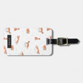Gepersonaliseerd | Winterfox Bagagelabel (Voorkant horizontaal)