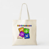 Gepersonaliseerd Wiskunde Thema, Numbers Lover Sch Tote Bag (Achterkant)