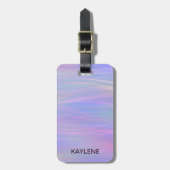 Gepersonaliseerd Wispy Rainbow Bagagelabel (Voorkant verticaal)