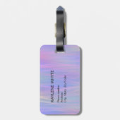 Gepersonaliseerd Wispy Rainbow Bagagelabel (Achterkant verticaal)