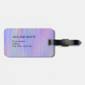 Gepersonaliseerd Wispy Rainbow Bagagelabel (Achterkant horizontaal)