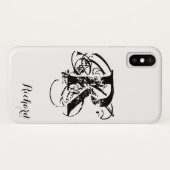 Gepersonaliseerd wit Case-Mate iPhone case (Achterkant (horizontaal))