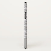 Gepersonaliseerd wit en grijs patroon Case-Mate iPhone case (Achterkant / rechts)