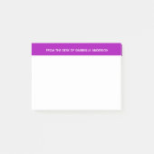 Gepersonaliseerd wit en Paars Post-it® Notes (Voorkant)