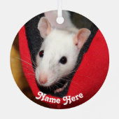 Gepersonaliseerd wit Fancy computerpark Metalen Ornament (Achterkant)