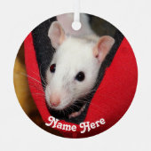 Gepersonaliseerd wit Fancy computerpark Metalen Ornament (Voorkant)