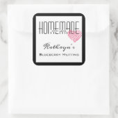 Gepersonaliseerd wit label "Homemade with Love" (Tas)
