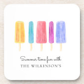 Gepersonaliseerd wit Modern Simple Bier Onderzetter (Voorkant)