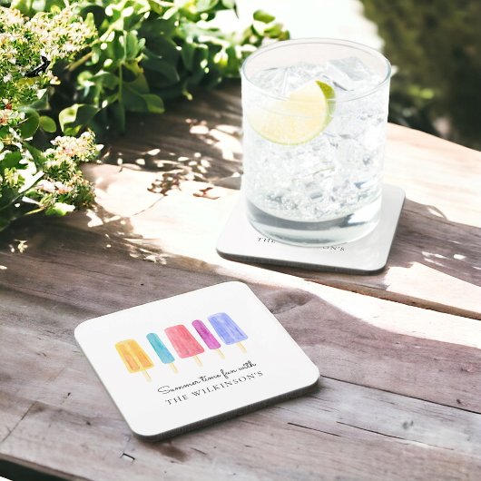 Gepersonaliseerd wit Modern Simple Bier Onderzetter