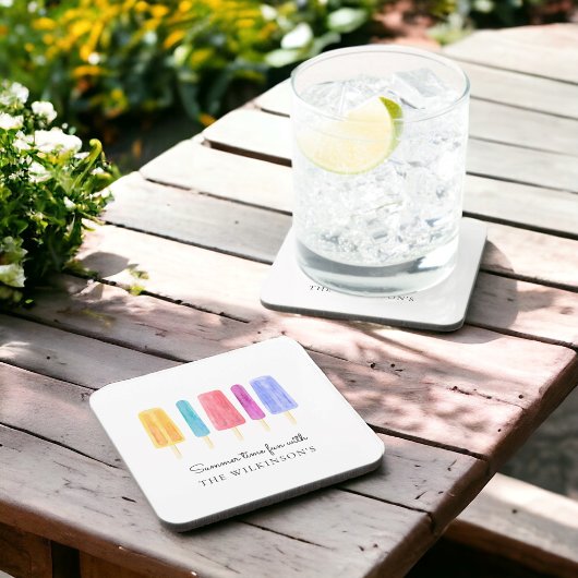 Gepersonaliseerd wit Modern Simple Bier Onderzetter