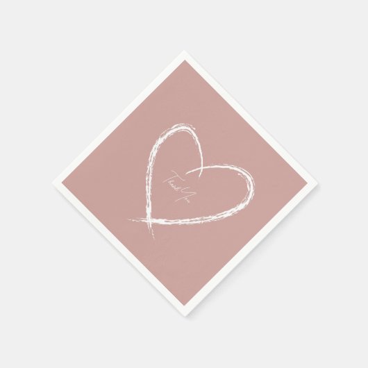 Gepersonaliseerd wit Vrijgezellenfeest Rosed Gold Servet (Hoek)