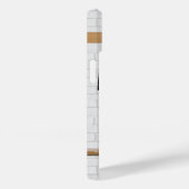 Gepersonaliseerd wit zwart Football Soccer Jersey Case-Mate iPhone Case (Achterkant / Rechts)