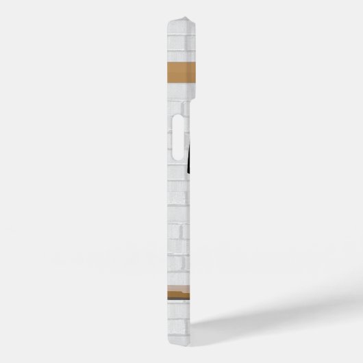 Gepersonaliseerd wit zwart Football Soccer Jersey Case-Mate iPhone Case (Achterkant / Rechts)