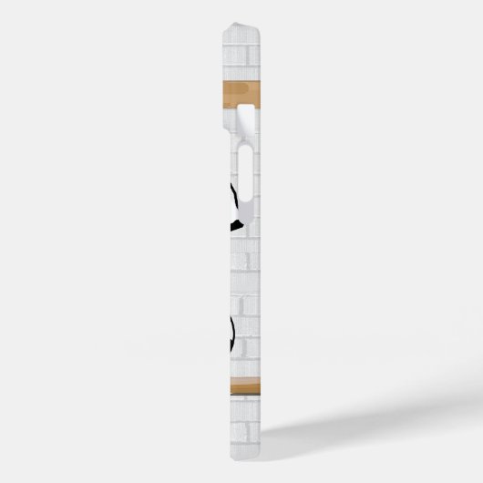 Gepersonaliseerd wit zwart Football Soccer Jersey Case-Mate iPhone Case (Achterkant / Links)