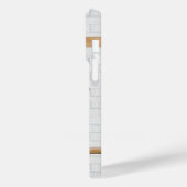 Gepersonaliseerd wit zwart Football Soccer Jersey Case-Mate iPhone Case (Achterkant / Links)