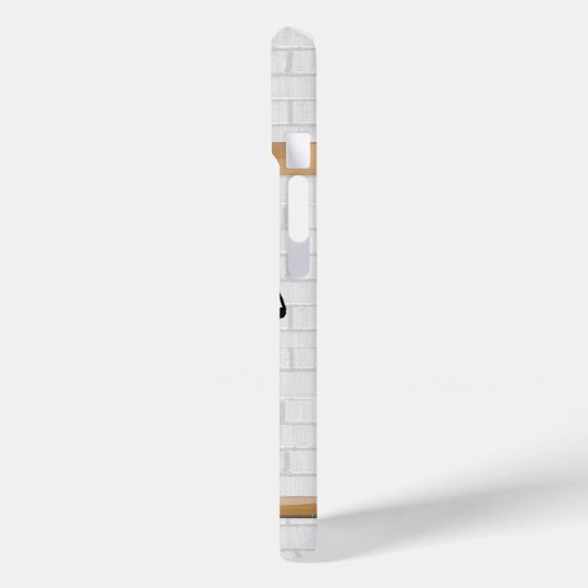 Gepersonaliseerd wit zwart Football Soccer Jersey Case-Mate iPhone Case (Achterkant / Links)