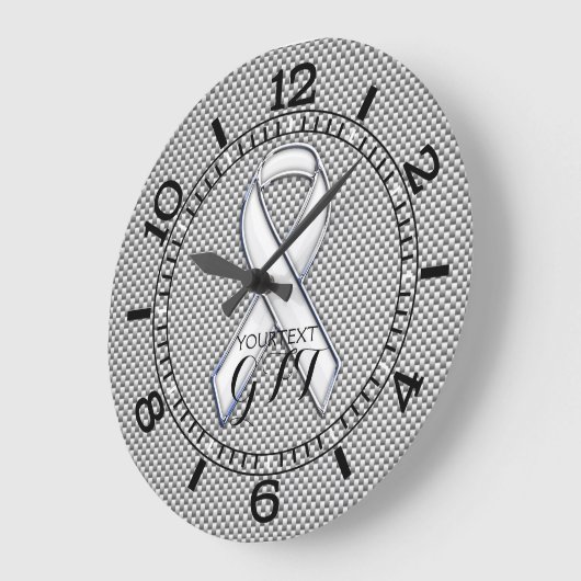 Gepersonaliseerd witlint witboek grote klok (Hoek)