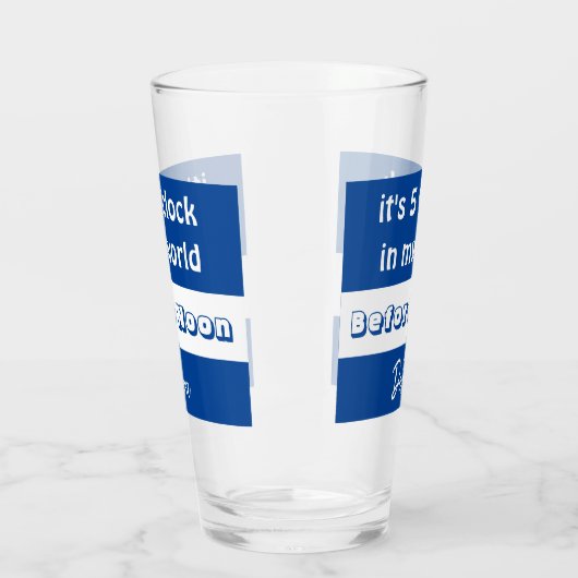 Gepersonaliseerd witty bier glas (Links)