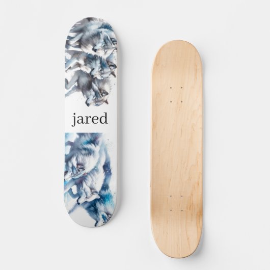 Gepersonaliseerd wolf Pack Persoonlijk Skateboard (Voorkant)