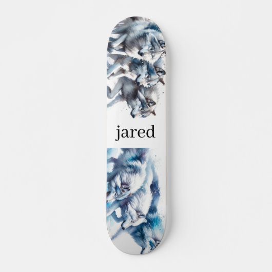 Gepersonaliseerd wolf Pack Persoonlijk Skateboard (Voorkant)