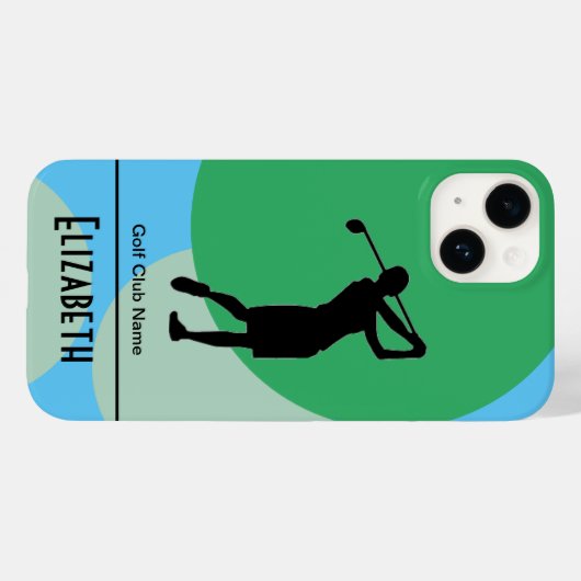 Gepersonaliseerd Woman Golf Member iPhone / iPad c Case-Mate iPhone Case (Achterkant (horizontaal))