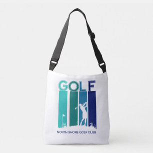 Gepersonaliseerd Woman Golfer Golf Club Crossbody Tas