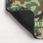 Gepersonaliseerd Woodland Camouflage Mousepad Muismat (Hoek)