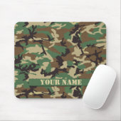 Gepersonaliseerd Woodland Camouflage Mousepad Muismat (Met muis)