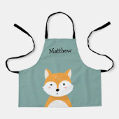 Gepersonaliseerd Woodland Fox Kinder Schort (Voorkant)