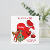 Gepersonaliseerd word jij mijn BAE Girl Boy ballon (Staand voorkant)