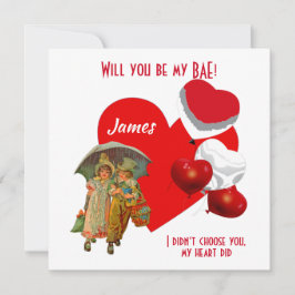 Gepersonaliseerd word jij mijn BAE Girl Boy ballon