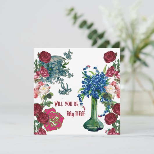 Gepersonaliseerd word jij mijn BAE Rustige Rozen V (Staand voorkant)