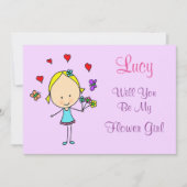 Gepersonaliseerd word jij Mijn Bloemenmeisje Kaart (Voorkant)