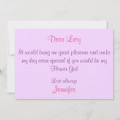 Gepersonaliseerd word jij Mijn Bloemenmeisje Kaart (Achterkant)