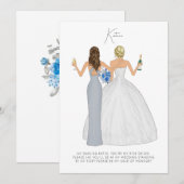 Gepersonaliseerd word jij mijn Bridesmaid Kaart (Voorkant / Achterkant)