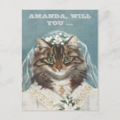 Gepersonaliseerd, word jij mijn bruidsmeisje ? uitnodiging briefkaart (Voorkant)