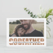 Gepersonaliseerd word jij mijn godfather kaart (Staand voorkant)