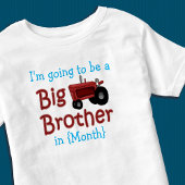 Gepersonaliseerd wordt Big Brother Red Tractor Kinder Shirts