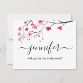 Gepersonaliseerd Wordt jij mijn bruidsmeisje bruil Kaart (Voorkant)