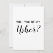 Gepersonaliseerd Wordt jij mijn Usher-kaart Kaart (Voorkant)