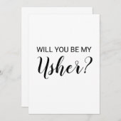 Gepersonaliseerd Wordt jij mijn Usher-kaart Kaart (Voorkant / Achterkant)