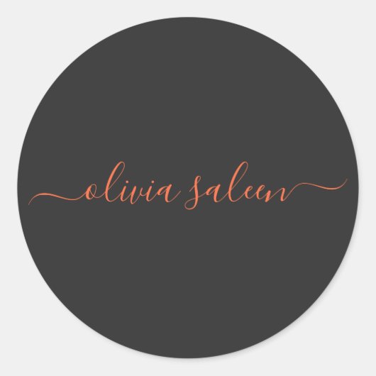 Gepersonaliseerd Wortel en Nero gepersonaliseerd Ronde Sticker (Voorkant)