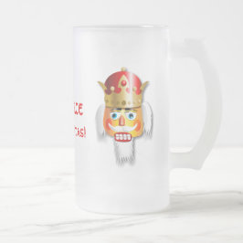 Gepersonaliseerd Xmas Nutkraker King Matglas Bierpul